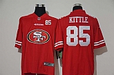 Nike 49ers 85 George Kittle Red Team Big Logo Number Vapor Untouchable Limited Jersey,baseball caps,new era cap wholesale,wholesale hats